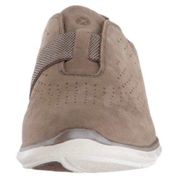 NEW Hush Puppies Women Tricia Perf Slip On Nubuck Beige Comfortable Laceless - Picture 4 of 6